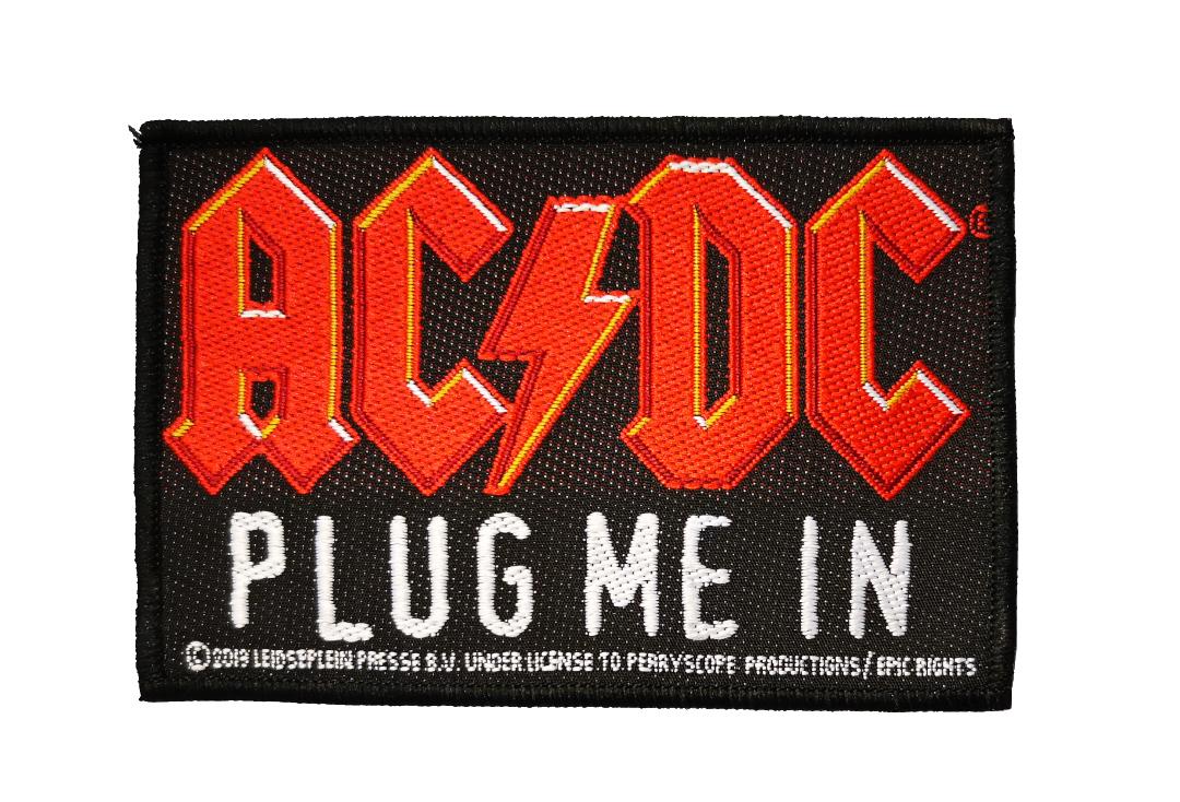 Official Band Merch | AC/DC - Plug Me In Woven Patch