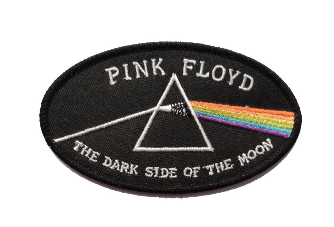Official Band Merch | Pink Floyd - The Dark Side Of The Moon Black Oval Woven Patch