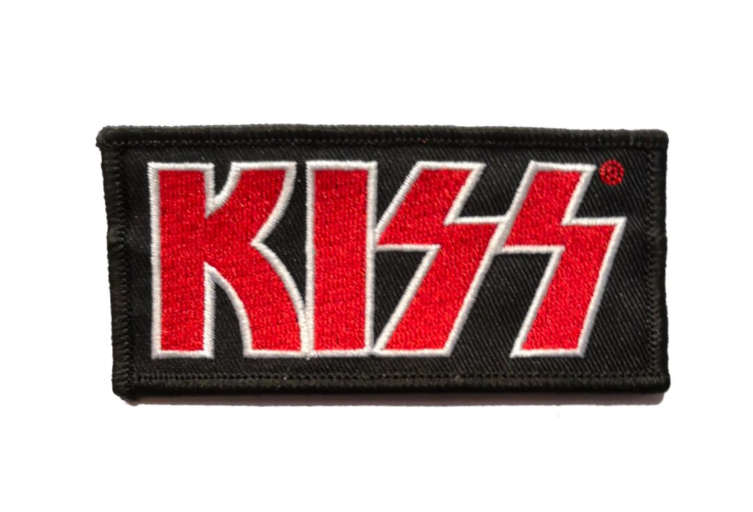 Official Band Merch | Kiss - Red Logo Woven Patch