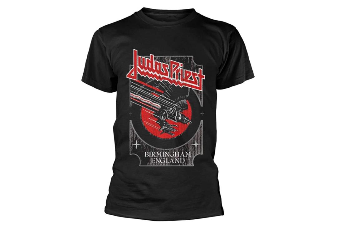 Official Band Merch | Judas Priest - Red Vengeance Men's Short Sleeve T-Shirt