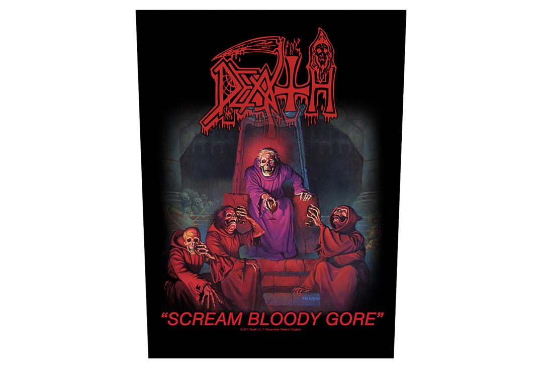 Official Band Merch | Death - Scream Bloody Gore Printed Back Patch