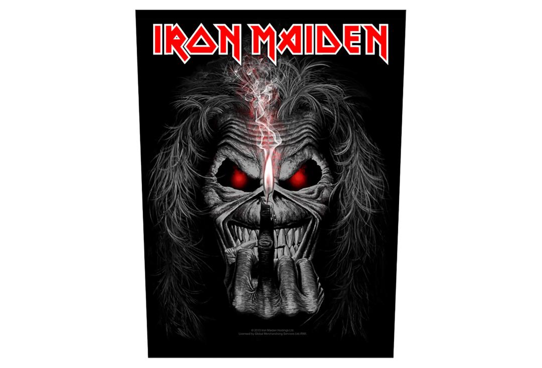 Official Band Merch | Iron Maiden - Eddie Candle Finger Printed Back Patch