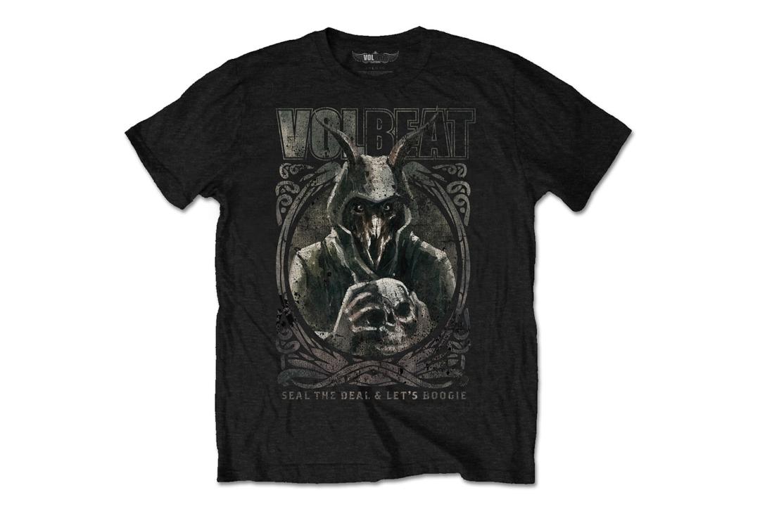 Official Band Merch | Volbeat - Goat With Skull Men's Official Short Sleeve T-Shirt