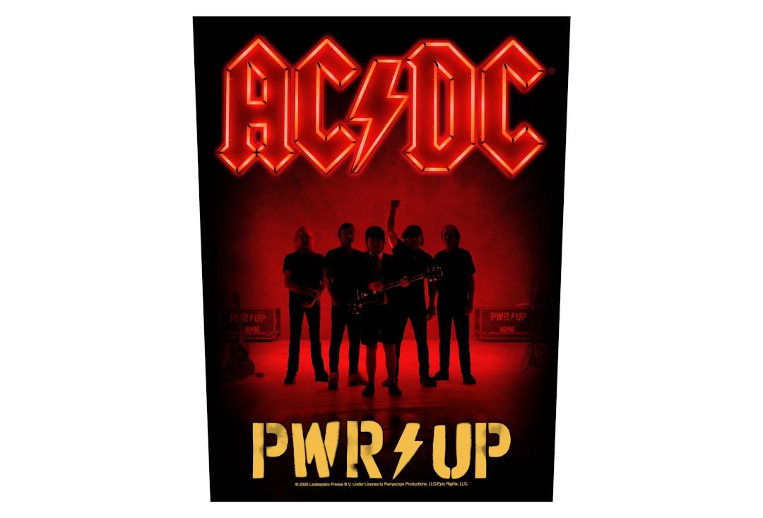 Official Band Merch | AC/DC - PWR UP Band Printed Back Patch
