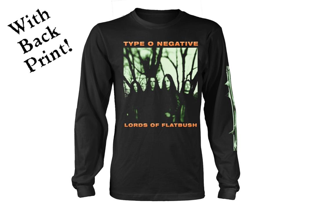 Official Band Merch | Type O Negative - October Rust Men's Official Long Sleeve T-Shirt - Front