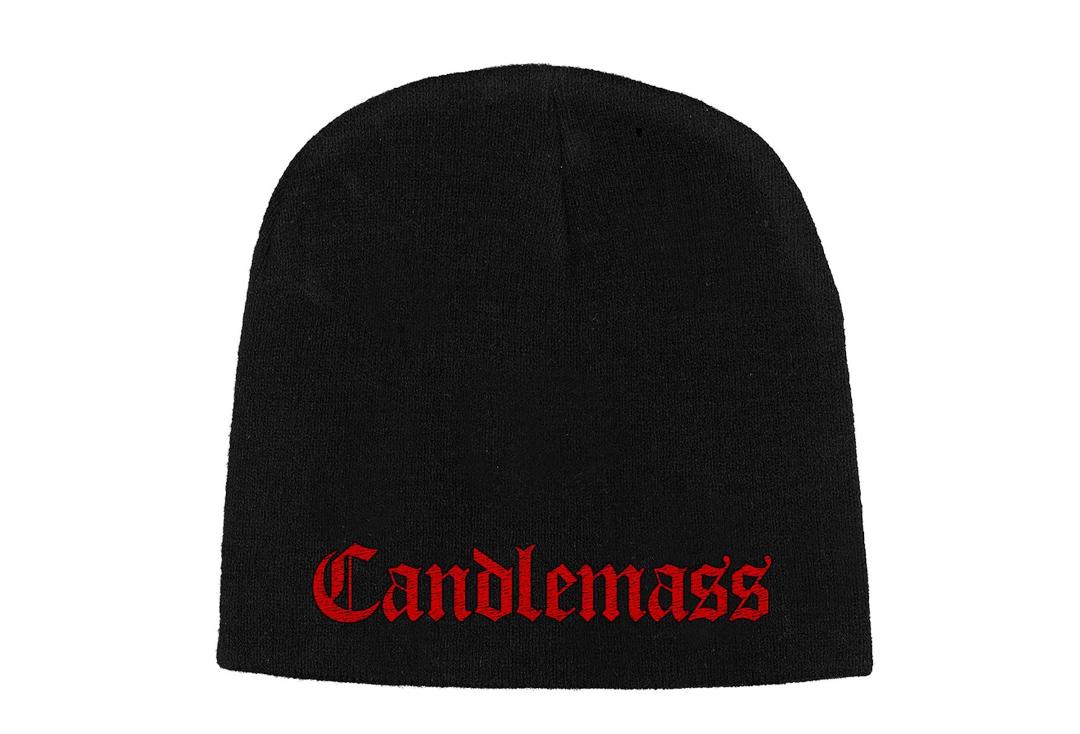 Official Band Merch | Candlemass - Logo Embroidered Official Knitted Beanie Hat
