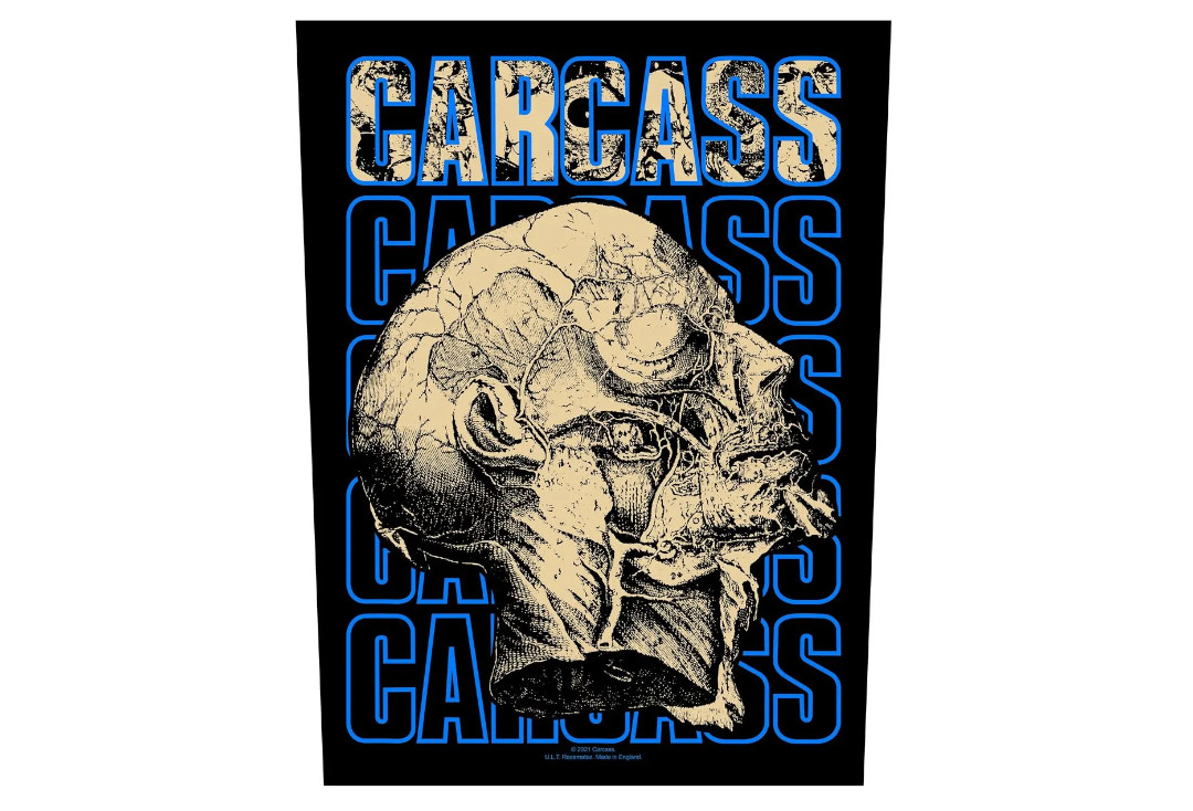 Official Band Merch | Carcass - Necro Head Printed Back Patch