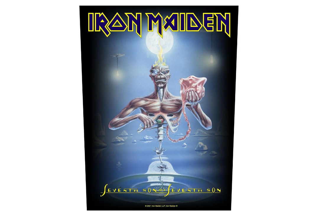Official Band Merch | Iron Maiden - Seventh Son Of A Seventh Son Printed Back Patch