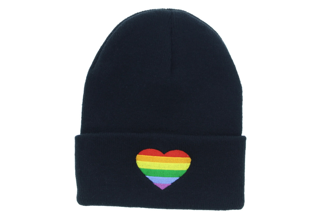Void Clothing | Rainbow Pride Heart Beanie