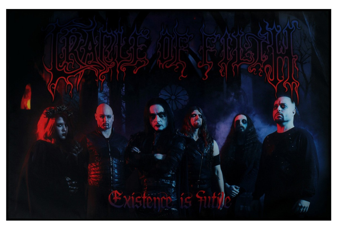 Official Band Merch | Cradle Of Filth - Existence Is Futile Printed Textile Poster
