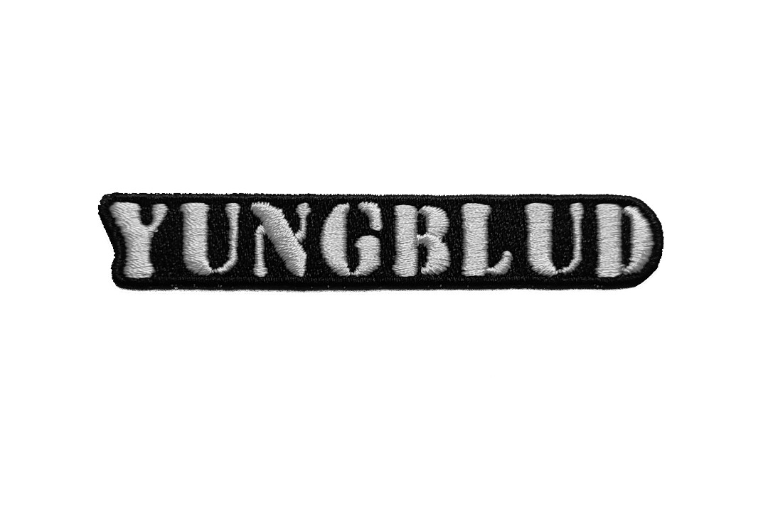 Official Band Merch | Yungblud - White Logo Woven Patch