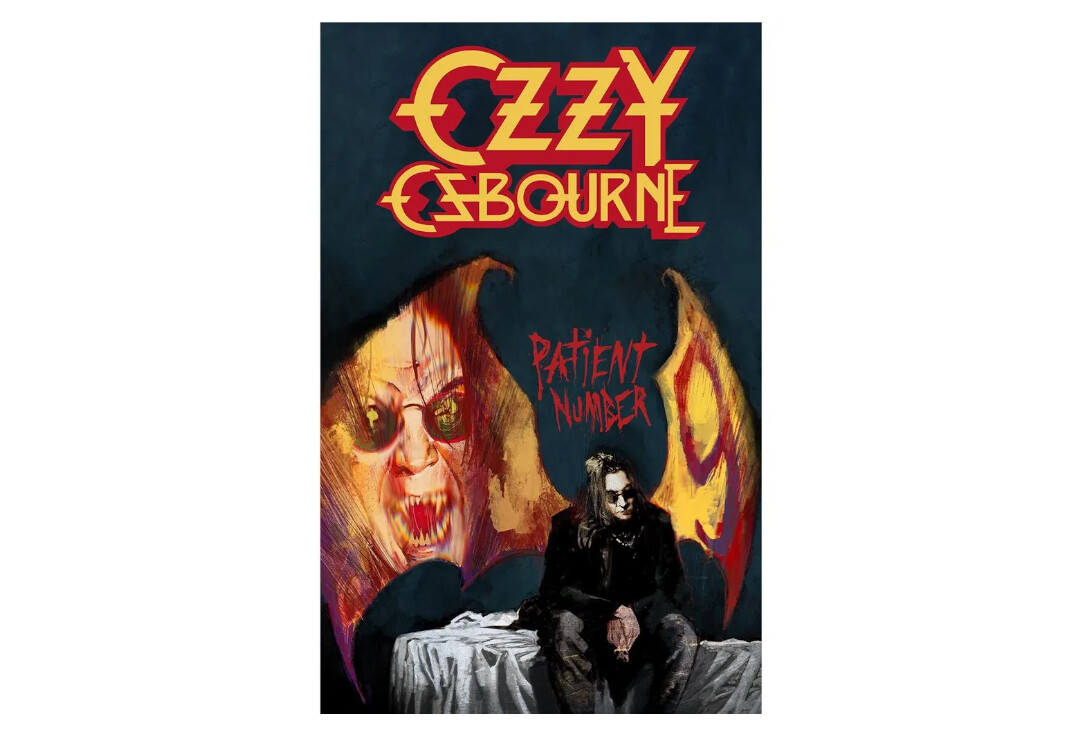 Official Band Merch | Ozzy Osbourne - Patient No.9 Printed Textile Poster