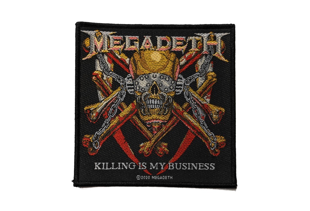 Official Band Merch | Megadeth - Killing Is My Business Woven Patch