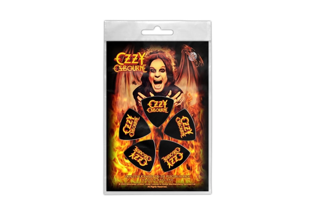 Ozzy Osbourne - Logo Official Tri-Tip Plectrum Pack