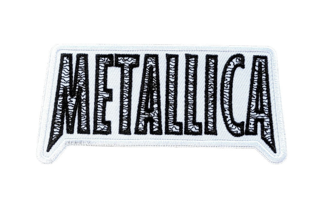 Metallica - Load Logo Black On White Iron On Embroidered Patch