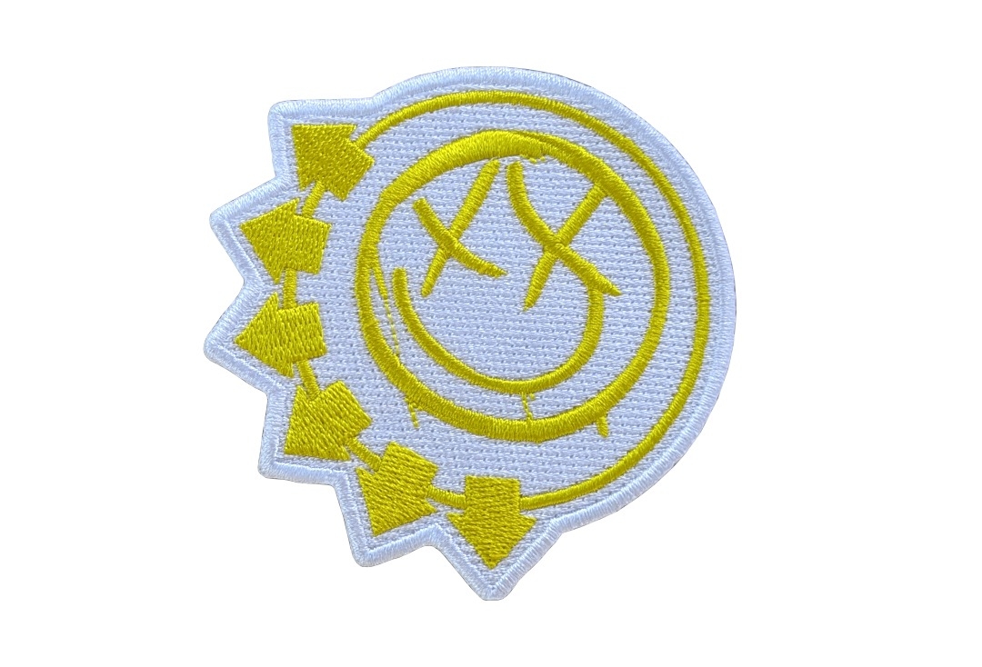 Blink 182 - Yellow & White Six Arrows Iron On Embroidered Patch