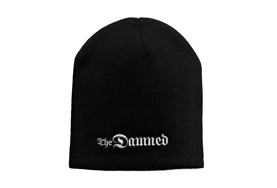 The Damned - Gothic Logo Embroidered Official Knitted Beanie Hat