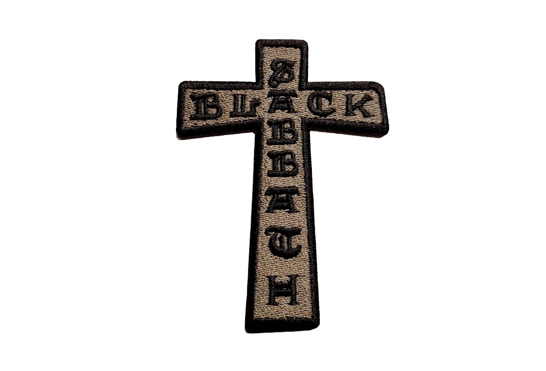 Black Sabbath - Cross Cut Out Iron On Embroidered Patch