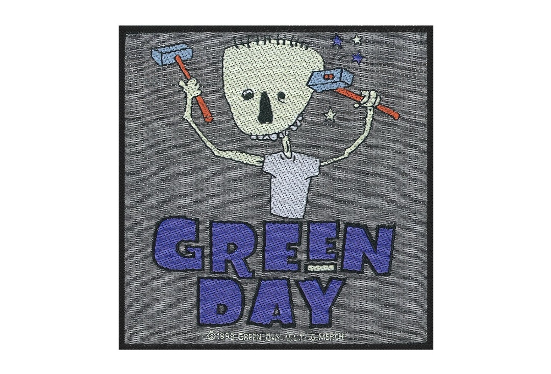 Green Day - Hammer Face Sew On Woven Patch