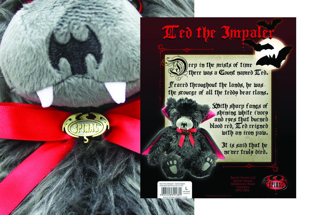 Spiral Direct | Ted The Impaler Plush Toy - Nose Close Up