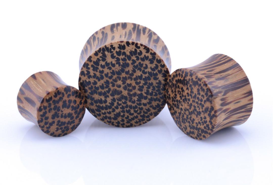 Body Jewellery | Coconut Wooden Flared Plug 4mm to 25mm