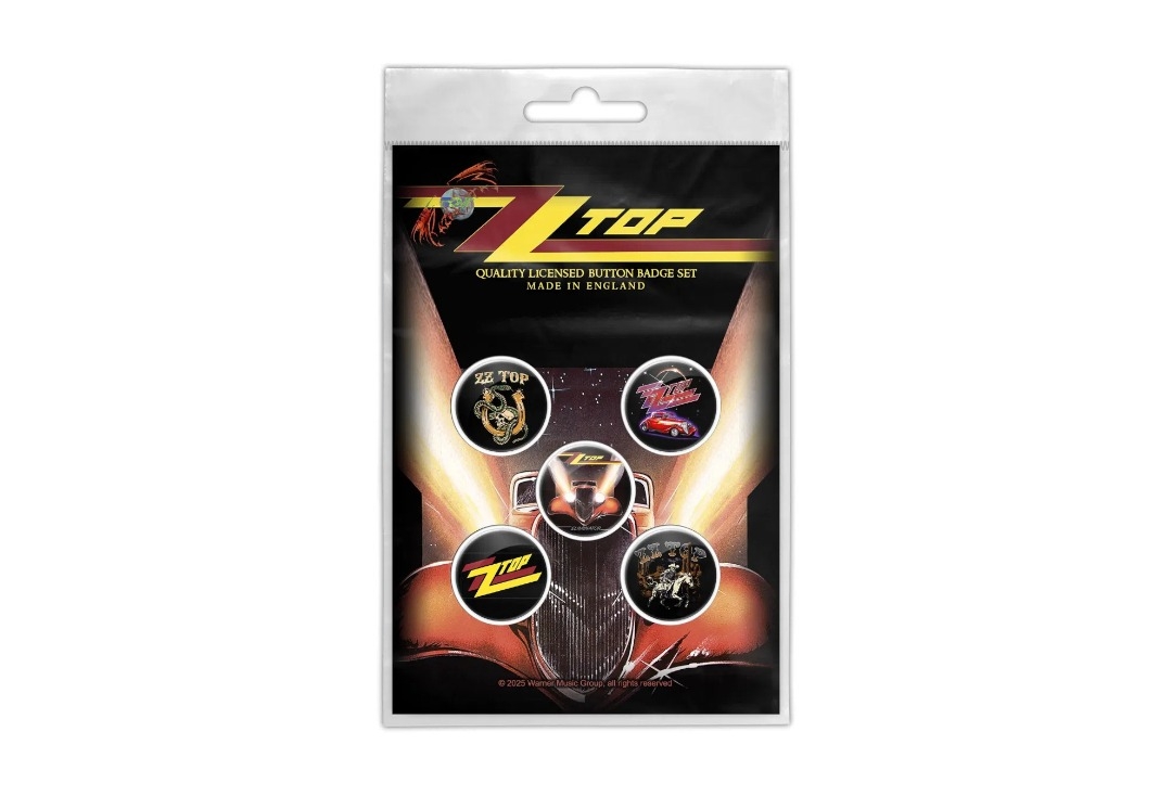 ZZ Top - Eliminator Official Button Badge Pack