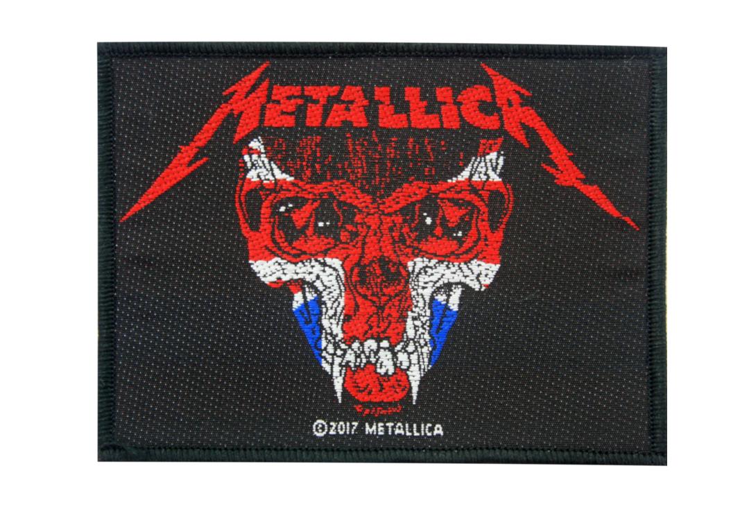 Official Band Merch | Metallica - UK Skull Woven Patch