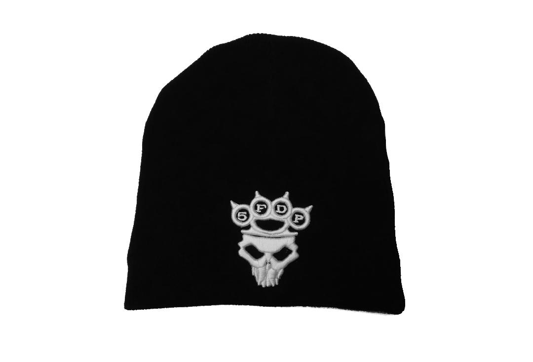 Official Band Merch | Five Finger Death Punch - Knuckle Duster Logo Embroidered Official Knitted Beanie Hat