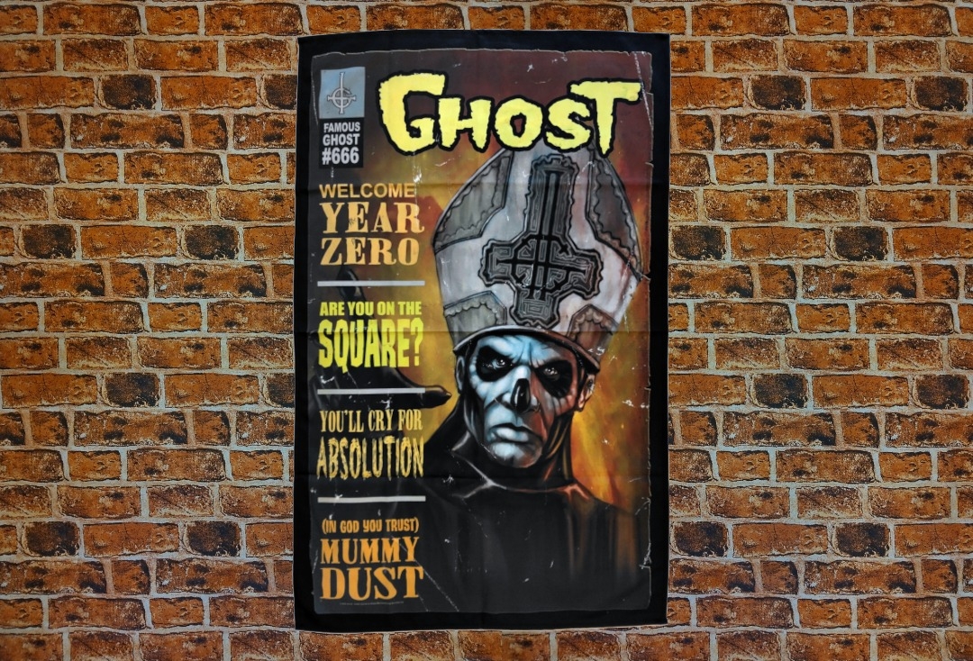 Ghost - Magazine Printed Textile Poster