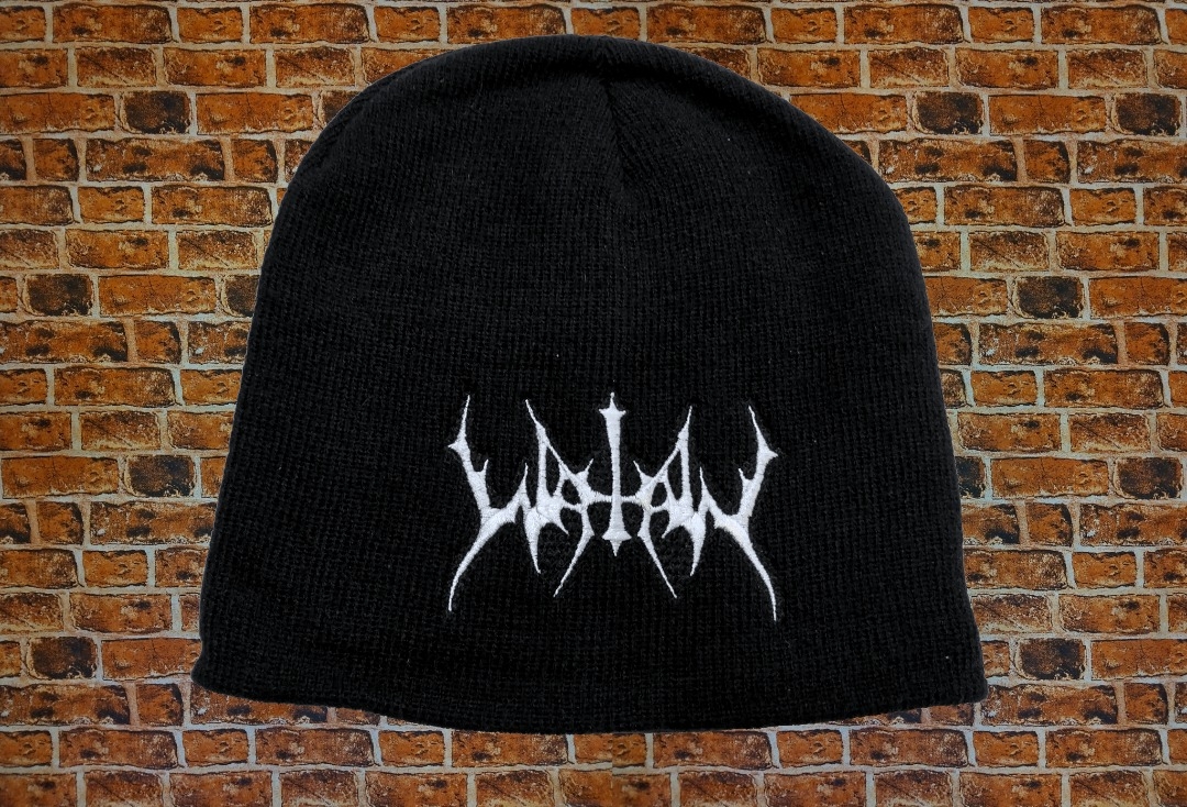 Watain - White Logo Embroidered Official Knitted Beanie Hat - White Logo Embroidered Official Knitted Beanie Hat