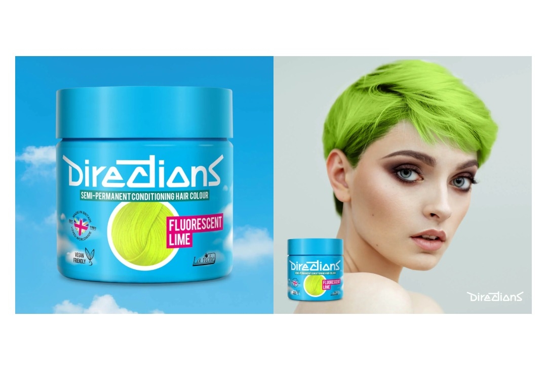 Fluorescent Lime Directions Semi-Permanent Hair Colour