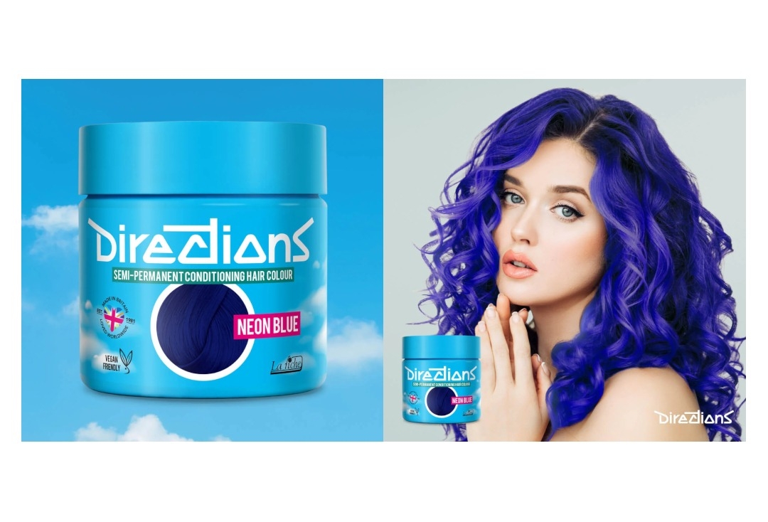 Neon Blue Directions Semi-Permanent Hair Colour