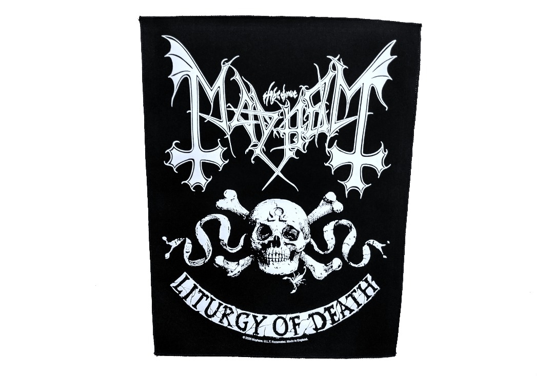 Mayhem - Skull Omega Printed Back Patch
