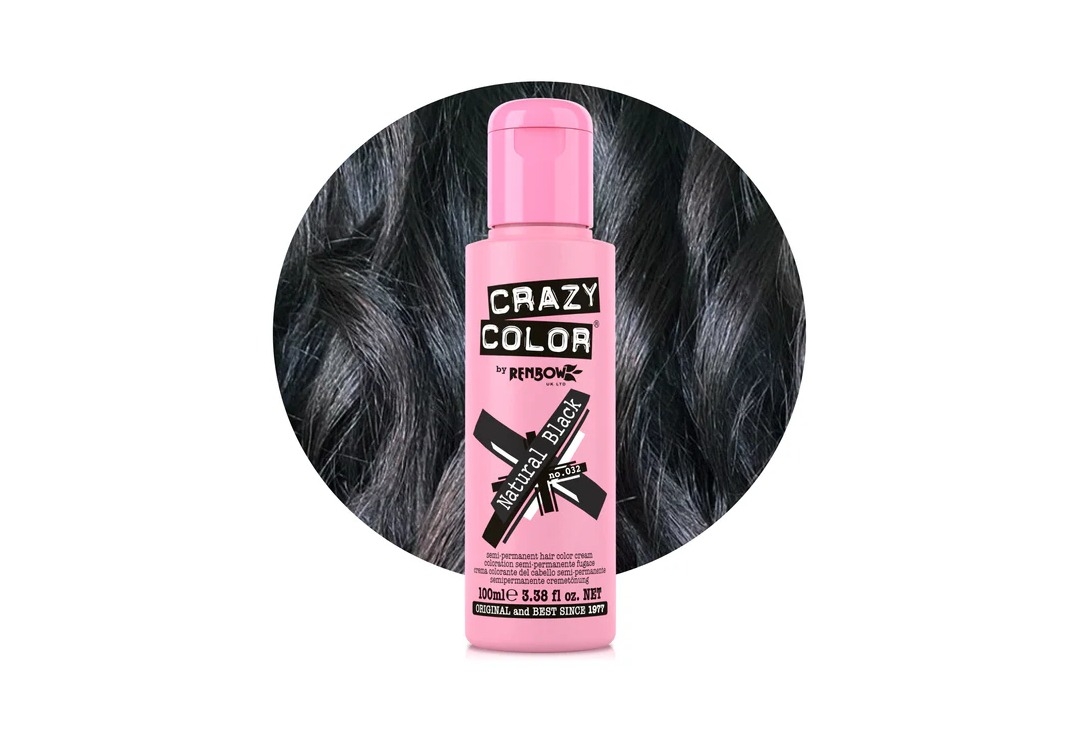 #32 Natural Black Crazy Color Semi-Permanent Hair Colour