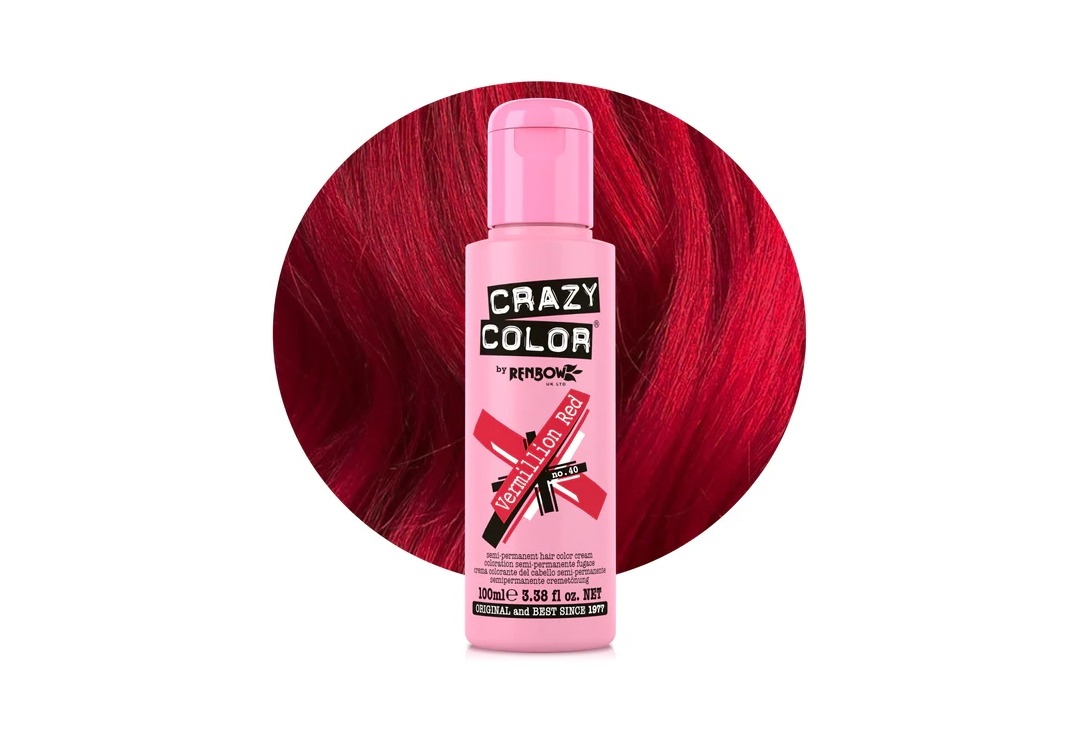 #40 Vermillion Crazy Color Semi-Permanent Hair Colour