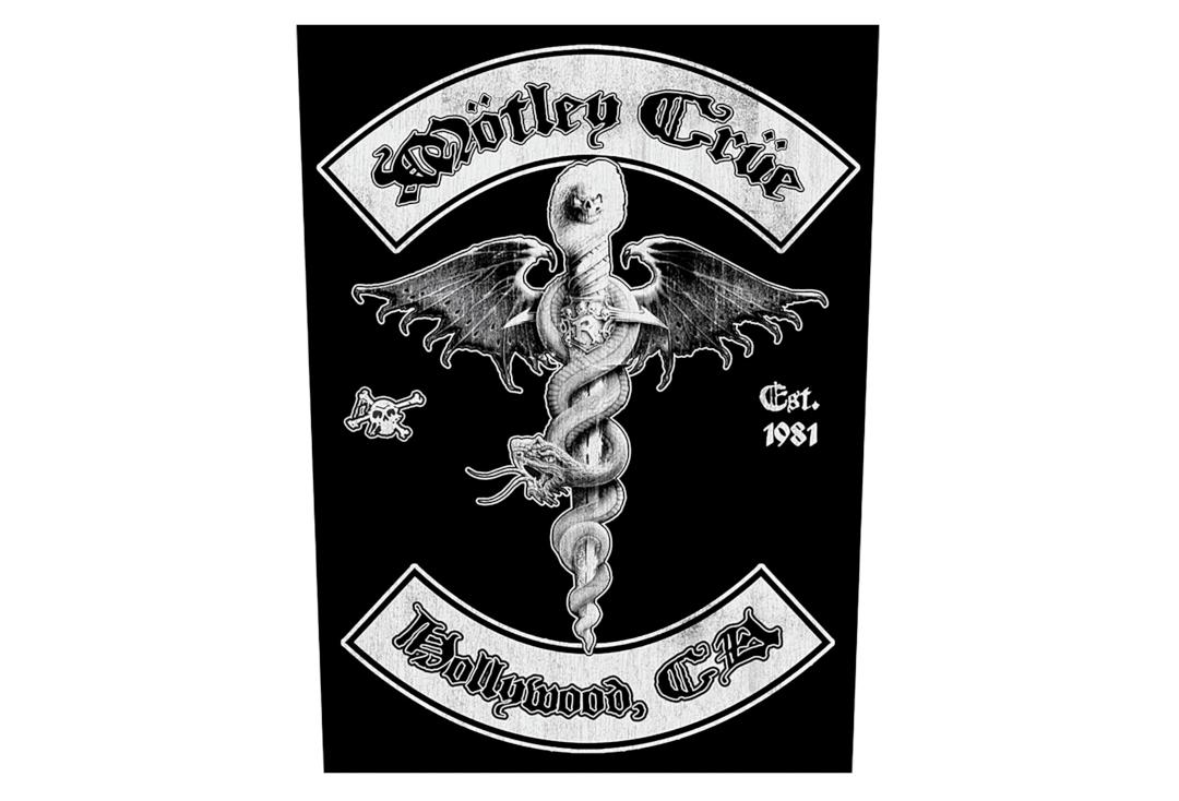 Official Band Merch | Motley Crue - Hollywood Printed Back Patch