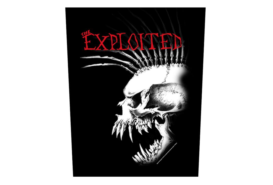 Official Band Merch | The Exploited - Bastard Skull Printed Back Patch