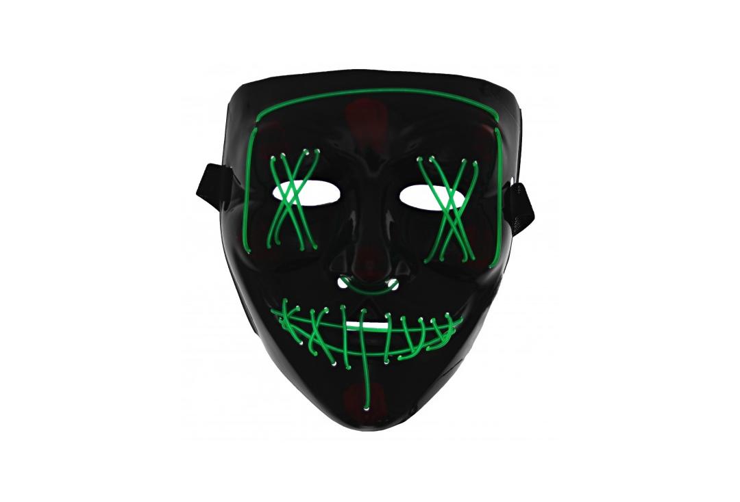 Void Clothing | Green Purge LED Light Up Plastic Mask