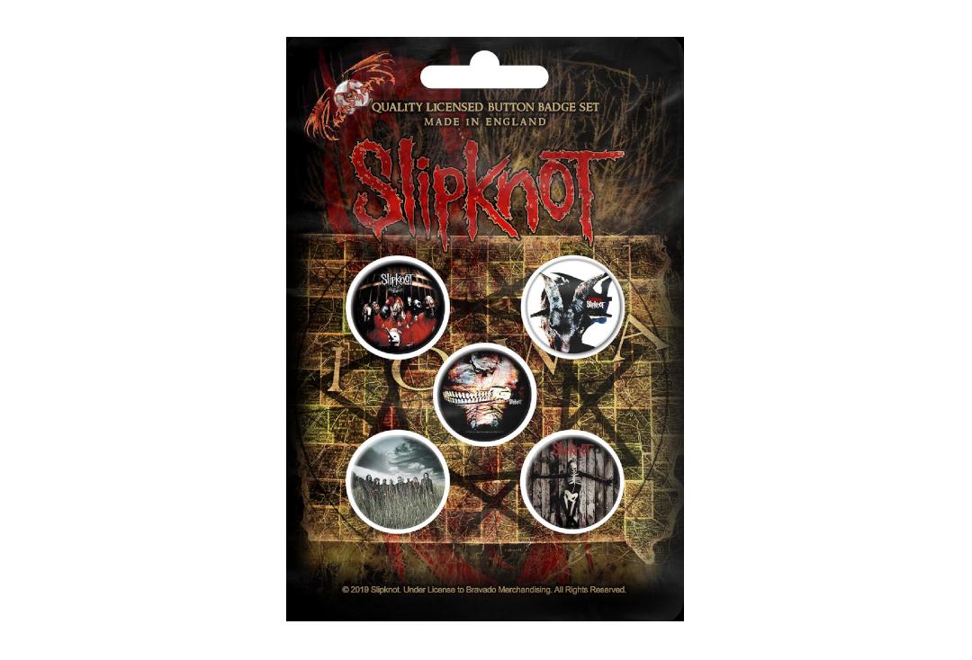 Official Band Merch | Slipknot - Albums Button Badge Pack