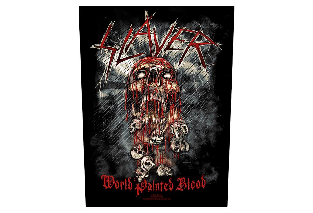 Official Band Merch | Slayer - World Painted Blood Printed Back Patch