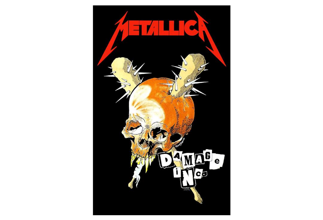 Official Band Merch | Metallica - Damage Inc. Printed Textile Poster