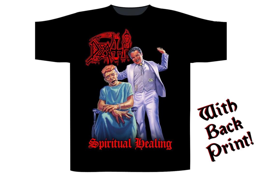 Official Band Merch | Death - Spiritual Healing Men's Short Sleeve T-Shirt - Front