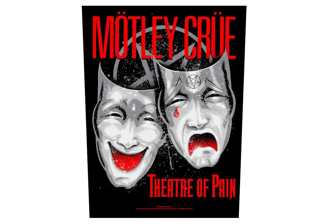 Official Band Merch | Motley Crue - Theatre Of Pain Printed Back Patch