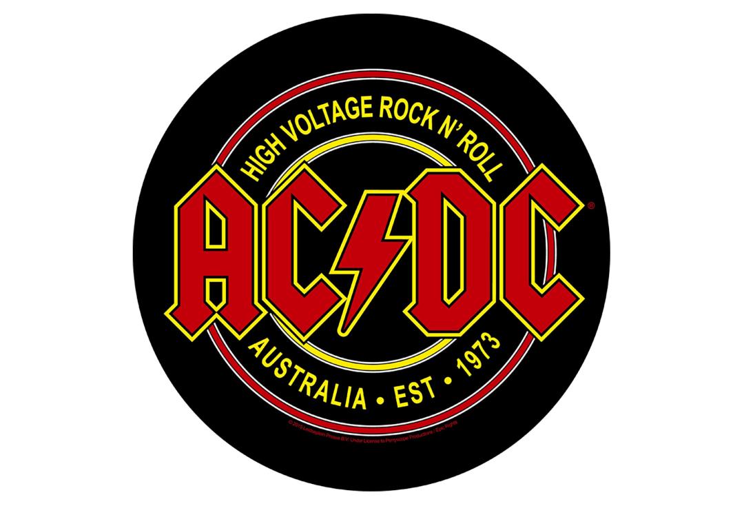 Official Band Merch | AC/DC - High Voltage Printed Back Patch