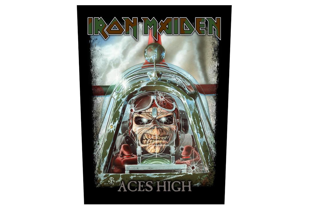 Official Band Merch | Iron Maiden - Aces High Printed Back Patch