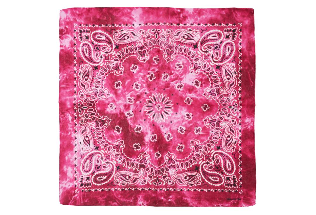 Void Clothing | Fuchsia Pink Shaded Retro Paisley Cotton Bandana