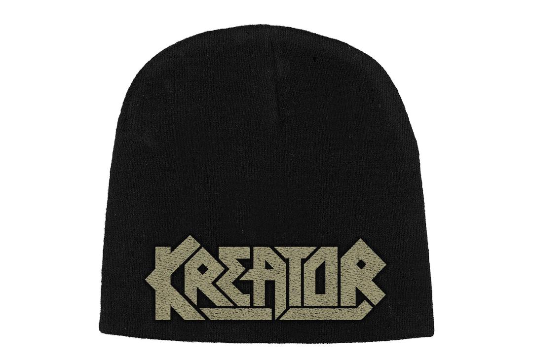 Official Band Merch | Kreator - Logo Embroidered Official Knitted Beanie Hat
