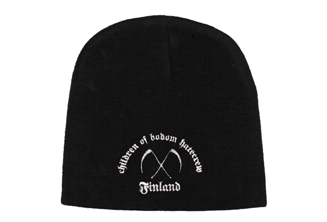 Official Band Merch | Children Of Bodom - Hatecrew/Finland Embroidered Official Knitted Beanie Hat