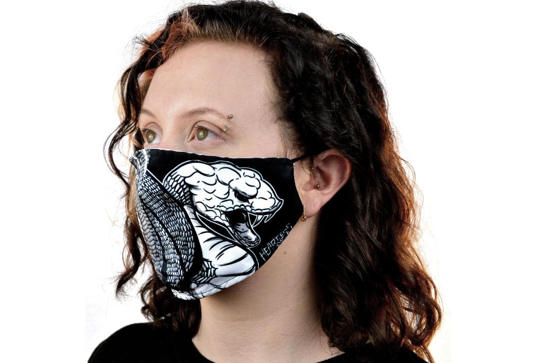 Heartless | Coiled Snake Face Mask - Side View