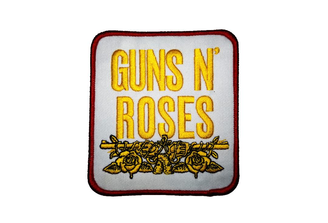Official Band Merch | Guns N' Roses - Stacked White Woven Patch